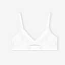 Organic Basics Women's Soft Touch Triangle Bralette (White)
