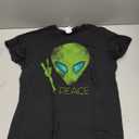 Alien Peace Cool Funny Cute UFO Lover Birthday Gift T-Shirt Small S
