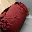 Waterproof Double Egg Chair Cushion Replacement for Patio 2 Person Hanging Egg Chair - Quick-Drying, Weather-Resistant, Soft Cotton Filling, Machine Washable (Red)