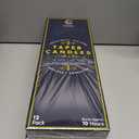 Black Taper Candles 12 Inch Tall Unscented Elegant Premium Quality Dripless Smokeless Hand-Dipped - Set of 12 - for Holiday Decoration Wedding Dinner Table Birthday Made in USA