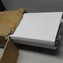 HLPB Folding Bench 6 ft, Foldable Plastic Bench with Handle and Smooth HDPE Tabletop, Portable in/Outdoor Picnic Party Camping Dining Seat, 2 Pack, White