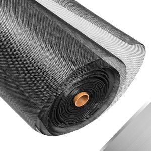 304 Stainless Steel Mesh Window Screen Roll,47IN x 16FT Black Metal Window Screen Replacement,Window Screen Mesh for Window, Door, Patio,Pet,Vent and DIY Project (22 Mesh)