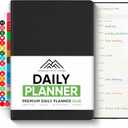 Daily Planner 2026 (5" x 8") - The Ultimate Daily Workflow Planner with Hourly Schedule & Task List to Achieve Your Goals by PRODUCTIVITY STORE (A5, Black)