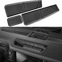 SENSHINE Silicone Dash Dashboard Cover Mat for Ford Bronco Accessories 2021 2022 2023 2024 2025 Anti Dust Dash Pad Tray Insert Liners Compartments Mat for Bronco 3Pcs Set Premium Custom (Gray Trim)