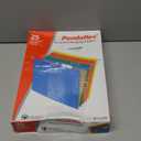 Pendaflex Hanging File Folders, Letter Size, Assorted Colors, 1/5-Cut Adjustable Tabs, 25 Per Box (81663)