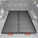 Aluminum Wheel-Rolling Slide-Out Truck Bed Storage Tray (2-Pack) – 400LBS Load Capacity, No-Drill Installation, Fit Mid-Size Bed Organizer for 5' & Shorter Beds (56.5" D x 42" W （inch）)