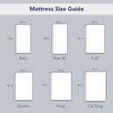 Serta Power Chill Queen Size Waterproof Mattress Cover, Soft and Breathable Cooling Mattress Protector, 15" Elastic Deep Pocket for Secure Fit, White