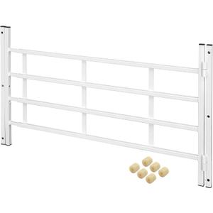Prime-Line S 4780 21 In., White Painted Carbon Steel, Hinged 4-Bar Window Grill (Single Pack)