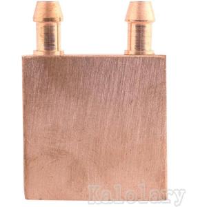 Pure Copper Water Cooling Block for Computer 40x40mm Water-Cooled Exchanger Endothermic Head for Liquid Water Cooler Heat Sink System for CPU Graphics Radiator Heatsink (1 Pack)