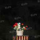 Kate 5ft7ft Solid Black Backdrop Portrait Background for Photography Studio (5ftX7ft)