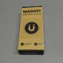 4 Pack Ultra Magnetic Holder for Air Tag | Waterproof | Shatterproof | Minimalist Design | Compatible with Apple Air Tag, Extra 3M Tape for Optional Mounting, for Air Tag Magnetic Case for Car -Black (Mid-nite BLK)