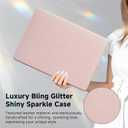 Funut for Crocodile MacBook Air 15 Inch Case M5 M4 M3 M2 2026 2025-2023 A3448 A3241 A3114 A2941, Elegant Luxury Crocodile Leather Plastic Hard Shell Case & Keyboard Cover, Pink