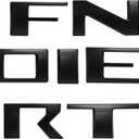 Tailgate Insert Letters Compatible with 2022 2023 2024 Frontier 3D Raised Emblem Decals with Strong Adhesive-Matte Black