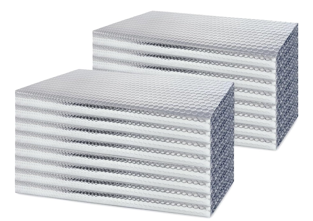 Garage Door Insulation Kit, Easy to Cut and Install Garage Insulation Panels, Double Bubble Reflective Insulation Kit with Adhesive Tape, Noise-reducing and Damp Proof