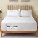 LuxClub 4 PC Full Size Sheet Set Bed Sheets Deep Pockets 18" Wrinkle Free Cooling Bed Sheets Machine Washable Hotel Bedding Silky Soft - White Full