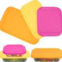 Silicone Lids for Pyrex 222232233222-D232-D233-D Glass Baking Dish, 3 Pack Silicone Lids for Pyrex Glass Baking Dish, Dishwasher & Freezer & Microwave Safe (Baking Dish Not included)