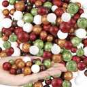 Pangda 200 Pcs Valentine's Day Multi Colored Foam Balls St. Patrick's Day Glitter Vase Fillers 5 Colors Holiday Decorative Balls Ornaments Party Decor for DIY Craft(Elegant Color)
