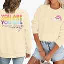 Women Inspirational Pull Over Sweater Shirt 2XL