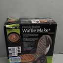 Presto 03510 Ceramic FlipSide Belgian Waffle Maker, Nonstick, Cool Touch Handles, Black