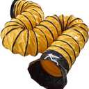 16ft Duct Hosing PVC Flexible Ducting Hose for 20Inch Utility Blower Ventilation Exhaust Fan with Adjustable Rope (20IN x 16FT)