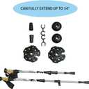 2 Pcs Trekking Poles,Aluminum Lightweight Collapsible Hiking Poles for Women,Walking Sticks for Hiking Carbon Fiber
