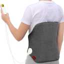 Heating Pad for Back, Comfytemp Birthday Gifts for Women Men Dad Mom, Large Electric Lower Back Heating Pad, FSA Eligible HSA Heat Pad for Period, Lumbar, Abdomen, XL Heated Belt  11 Auto-Off, Grey (15" x 24")