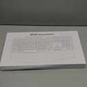 EDJO Wireless Keyboard,2.4G USB/Bluetooth Dual-Channel Connection, Full Size Wave Keys Ergonomic Keyboard with Soft Wrist Rest for Windows, Mac OS Desktop/Laptop/PC(Black)