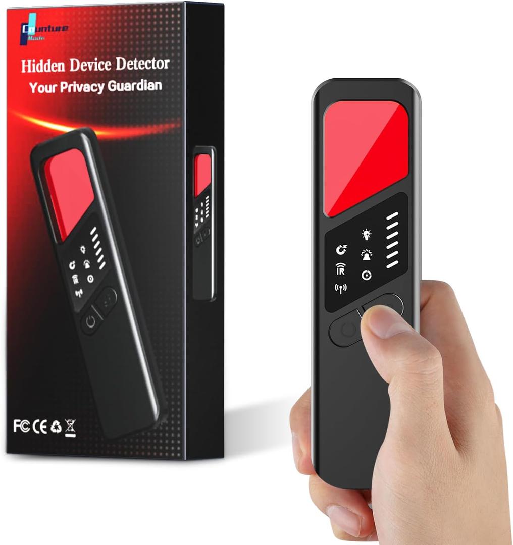 7-in-1 Hidden Camera Detectors,Bug Detector, Hero Privacy Pen, rf Detector,GPS Tracker Detector,Anti spy Detector,Listening Device Detector in Travel,Car,Office,Hotel to Protect Privacy Black