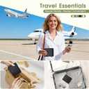 Travel Bottles with Case, 4x2oz TSA Approved, Leak-Proof, Press to Unlock, Compact & Portable Travel Toiletries (Black)