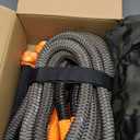 HOKINETY Kinetic Recovery Tow Rope: 1-1/8" x 30ft 48000LBS Snatch Strap with Soft Shackles Heavy Duty Offroad Towing Straps Kit for Trucks SUV UTV ATV Tractor Car Jeep - Gray