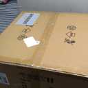 20" Boho Caged Fandelier with Lights Flush Mount Rattan Ceiling Fan with Lights and Remote Control, Enclosed 6 Speeds Low Profile Fan Light for Bedroom, Living Room, Kitchen