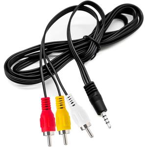 Love Your 10FT 3.5mm TRRS to 3 RCA Stereo Audio Video AUX Cable, Camcorder AV Video Output Cable 1/8" to 3 RCA Cord