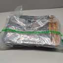 Woven Wicker Storage Baskets Set of 3, Scalloped Poly Rattan Serving Trays for Bread Fruits Vegetables, Kitchen Table Restaurant Decor Organizer (Large 11.5x9x2, Medium 10x8x2, Small 9x6.5x2)