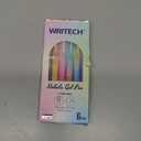 WRITECH Gel Pens Fine Point: Nebula Pen Set 0.7mm Black Ink Retractable 6ct Medium Point Smooth Writing with Aesthetic Gradient Color Barrel for Journaling Note Taking Silent Click No Smear