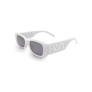Edussy Wedding Glasses Bride Sunglasses For Bachelorette Party – Rhinestone Heart Bride To Mixed Bachelor Party