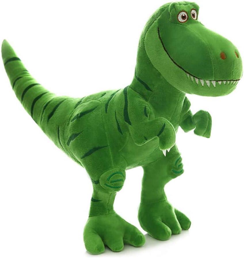 Stuffed Dinosaur Animal Plush Toy 11 Inches Green T-Rex Tyrannosaurus Animal Stuffed Plushies Super Soft Cute Cuddly Pillow Cushion Rex Stuff Dolls Gifts for Children Kids Boys Girls, 11Inches