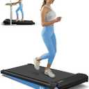 Walking Pad Treadmill with Incline, Under Desk Treadmill with Incline 2 in 1 for Walking and Jogging, 2.5HP Compact Incline Walking Pad for Home Office with Remote Control