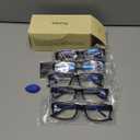 Gaoye 4.0 Professional Reading Glasses for All Day - Computer Readers with Blue Light Protection - Value Pack (B1-5 Pack Light Black)