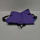 Folding Stadium Seat Cushion with Backrest, Portable Bleacher Pad for Camping, Fishing,15.8'' x 16.5'',Lightweight Chair with Backrest for Outdoor Sports and Concerts(Blue and Purple)