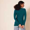 Amazon Essentials Womens Regular-Fit Long-Sleeve Crewneck T-Shirt (Available in Plus Size) (Green, XL)