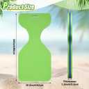 3 x MiniInflat 1 Pcs Foam Water Saddle Float Pool Lake, Green, 
Size	approx. 34 x 16.5 x 1.3 inches/ 86 x 42 x 3.3 cm
Color	Green