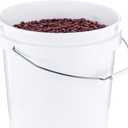 United Solutions 5 Gallon Bucket - 3 Pack, White, Heavy Duty BPA-Free Plastic Bucket, Comfortable Handle, Easy to Clean, Perfect for on The Job, Home Improvement, or Household Cleaning