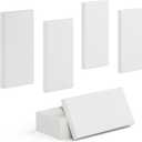 4 Pack High-Density Core with Fabric Cover Acoustic Panels  24122 In Self-Adhesive Soundproofing and Sound-Absorbing Wall Panels for Echo Reduction in Studio, Theater, or Recording (Linen White)