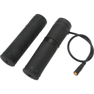 Electric Bike Throttle Grip Half Twist 22.2mm Handlebar 12V-72V Compatible Rubber Grip Speed Control for E Bike Scooter Mountain Bike Conversion
