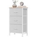 OLIXIS 3 Drawer Dresser for Bedroom, Small Night Stand Chest of Drawers
