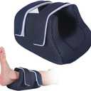 Heel Protector Bed Sore Pillow Cushion for Pressure Sores,Heel protection Foot Wedge Pillow for Bedridden Patients Supplies, Ankle Pillow Heel Protectors for Heel Pain (Pack of 1 count,Navy)