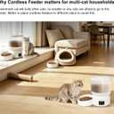 Automatic Cat Feeder with 270-Day Battery Life, Rechargeable Auto Cat Feeder with Slow Feed Mode & Very Quiet Dispensing, 2.5L App Controlled Small cat Food Dispenser for Cats & Small Dogs