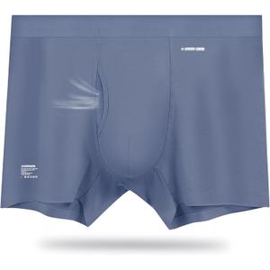 Premium Men's Naked Feeling Air Micro Modal Boxer Briefs - Softer Than Cotton-Athleisure Mens Underwear Trunks (1-pack/Cobalt Blue), XL