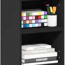 Furinno PASIR Book Shelf, 8-Tier Bookshelf, Bookcase with Open Shelf, 9.3 x 11.8 x 70.9, for Living Room, Bedroom, Home Office, Blackwood, 8-Tier, 12-Inch Width