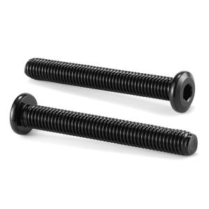 M5 x 60mm 10Pcs Flat Head Hex Socket Cap Screws Bolts, 304 Stainless Steel 18-8, Full Thread, Black Oxide by SG TZH (with Hex Spanner)